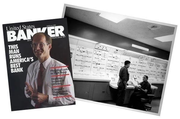 United States banker cover page. This man runs America's best bank.