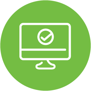 Computer with Checkmark icon