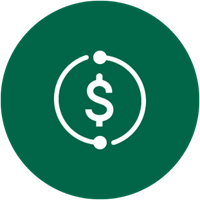 Dollar sign primary green