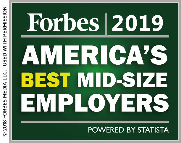 Forbes 2019 America's Best Mid-Size Employers