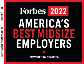 Forbes 2022 America's Best Midsize Employers. Powered by Statista.